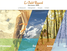 Tablet Screenshot of chalet-reynard.fr